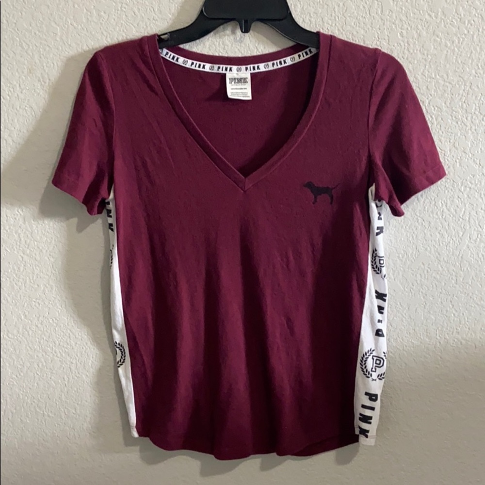 PINK Maroon T-Shirt